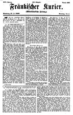 Fränkischer Kurier Sonntag 17. Juli 1859