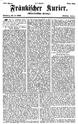 Fränkischer Kurier Sonntag 24. Juli 1859