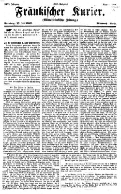 Fränkischer Kurier Mittwoch 27. Juli 1859