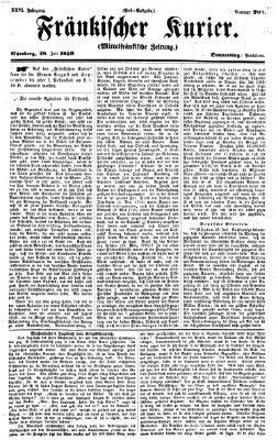 Fränkischer Kurier Donnerstag 28. Juli 1859