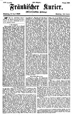 Fränkischer Kurier Samstag 6. August 1859