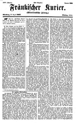 Fränkischer Kurier Dienstag 9. August 1859