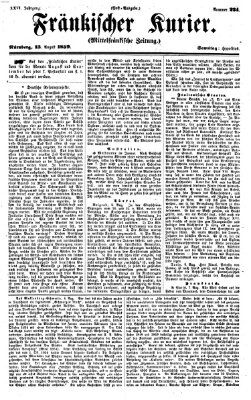 Fränkischer Kurier Samstag 13. August 1859