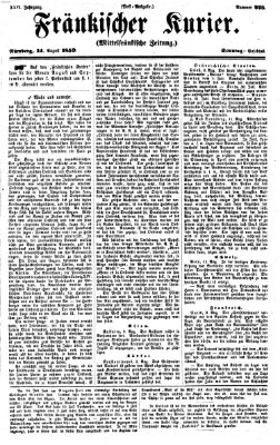 Fränkischer Kurier Sonntag 14. August 1859