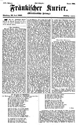 Fränkischer Kurier Dienstag 23. August 1859