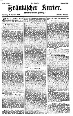 Fränkischer Kurier Freitag 9. September 1859