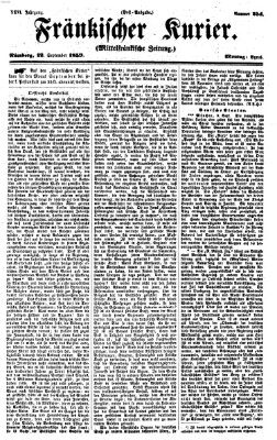 Fränkischer Kurier Montag 12. September 1859