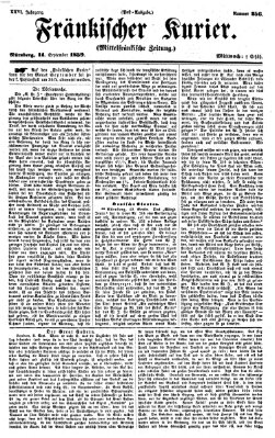 Fränkischer Kurier Mittwoch 14. September 1859