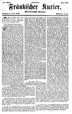 Fränkischer Kurier Mittwoch 5. Oktober 1859