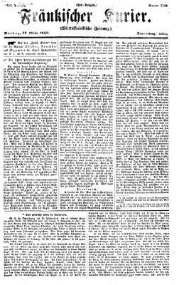 Fränkischer Kurier Donnerstag 27. Oktober 1859