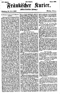 Fränkischer Kurier Montag 31. Oktober 1859