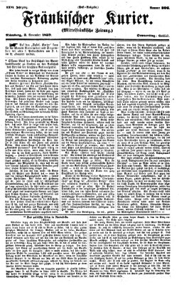 Fränkischer Kurier Donnerstag 3. November 1859