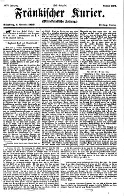 Fränkischer Kurier Freitag 4. November 1859