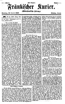 Fränkischer Kurier Sonntag 13. November 1859