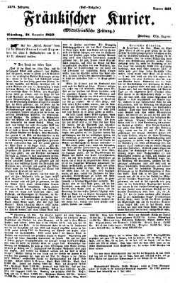 Fränkischer Kurier Freitag 18. November 1859