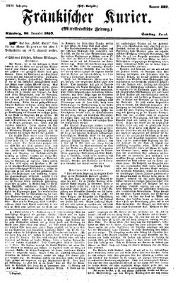 Fränkischer Kurier Samstag 26. November 1859