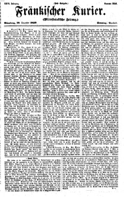 Fränkischer Kurier Sonntag 18. Dezember 1859