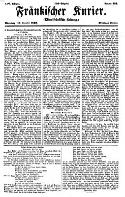 Fränkischer Kurier Montag 19. Dezember 1859