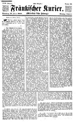 Fränkischer Kurier Montag 20. Februar 1860