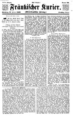 Fränkischer Kurier Dienstag 28. Februar 1860