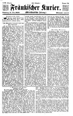 Fränkischer Kurier Mittwoch 14. März 1860