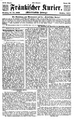 Fränkischer Kurier Samstag 24. März 1860