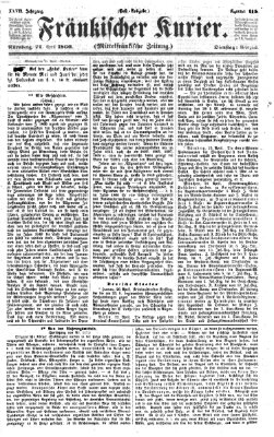 Fränkischer Kurier Dienstag 24. April 1860