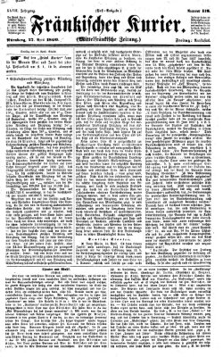 Fränkischer Kurier Freitag 27. April 1860