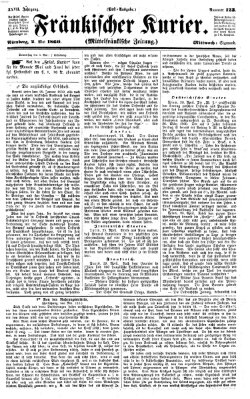 Fränkischer Kurier Mittwoch 2. Mai 1860