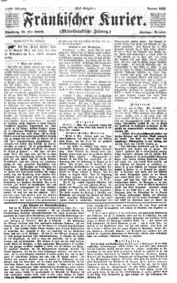 Fränkischer Kurier Freitag 11. Mai 1860