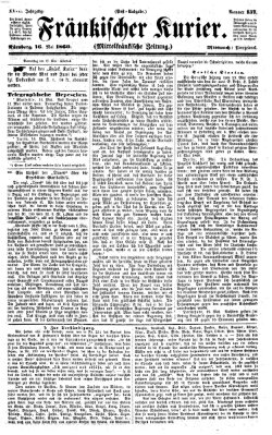 Fränkischer Kurier Mittwoch 16. Mai 1860