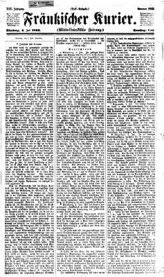 Fränkischer Kurier Samstag 4. Juli 1863