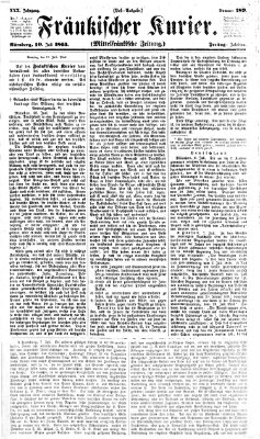 Fränkischer Kurier Freitag 10. Juli 1863