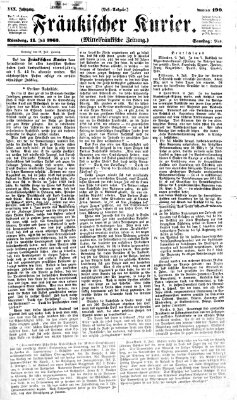 Fränkischer Kurier Samstag 11. Juli 1863