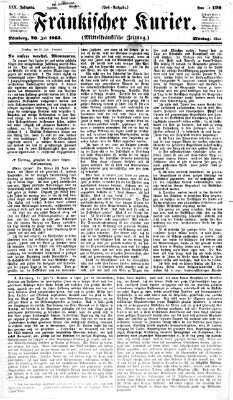 Fränkischer Kurier Montag 20. Juli 1863