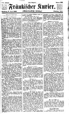 Fränkischer Kurier Sonntag 2. August 1863