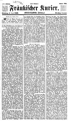 Fränkischer Kurier Dienstag 4. August 1863