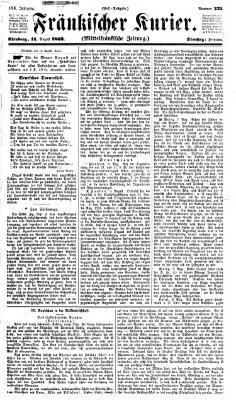 Fränkischer Kurier Dienstag 11. August 1863