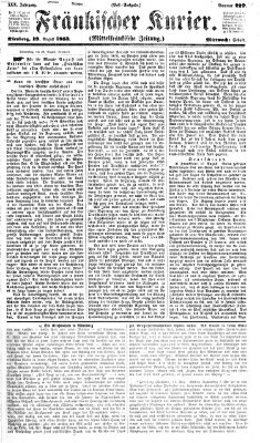 Fränkischer Kurier Mittwoch 19. August 1863