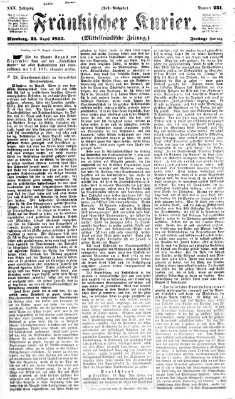 Fränkischer Kurier Freitag 21. August 1863