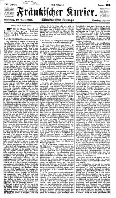 Fränkischer Kurier Samstag 22. August 1863