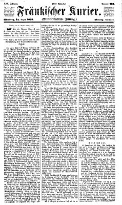 Fränkischer Kurier Montag 24. August 1863