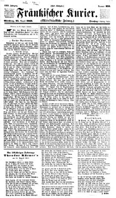 Fränkischer Kurier Dienstag 25. August 1863