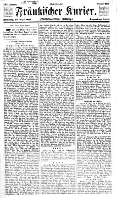 Fränkischer Kurier Donnerstag 27. August 1863