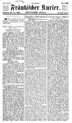 Fränkischer Kurier Freitag 28. August 1863