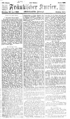 Fränkischer Kurier Sonntag 30. August 1863