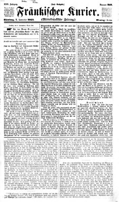 Fränkischer Kurier Montag 7. September 1863