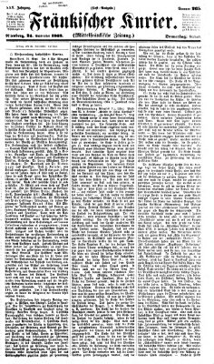 Fränkischer Kurier Donnerstag 24. September 1863