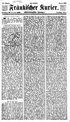 Fränkischer Kurier Dienstag 29. September 1863