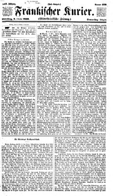 Fränkischer Kurier Donnerstag 8. Oktober 1863